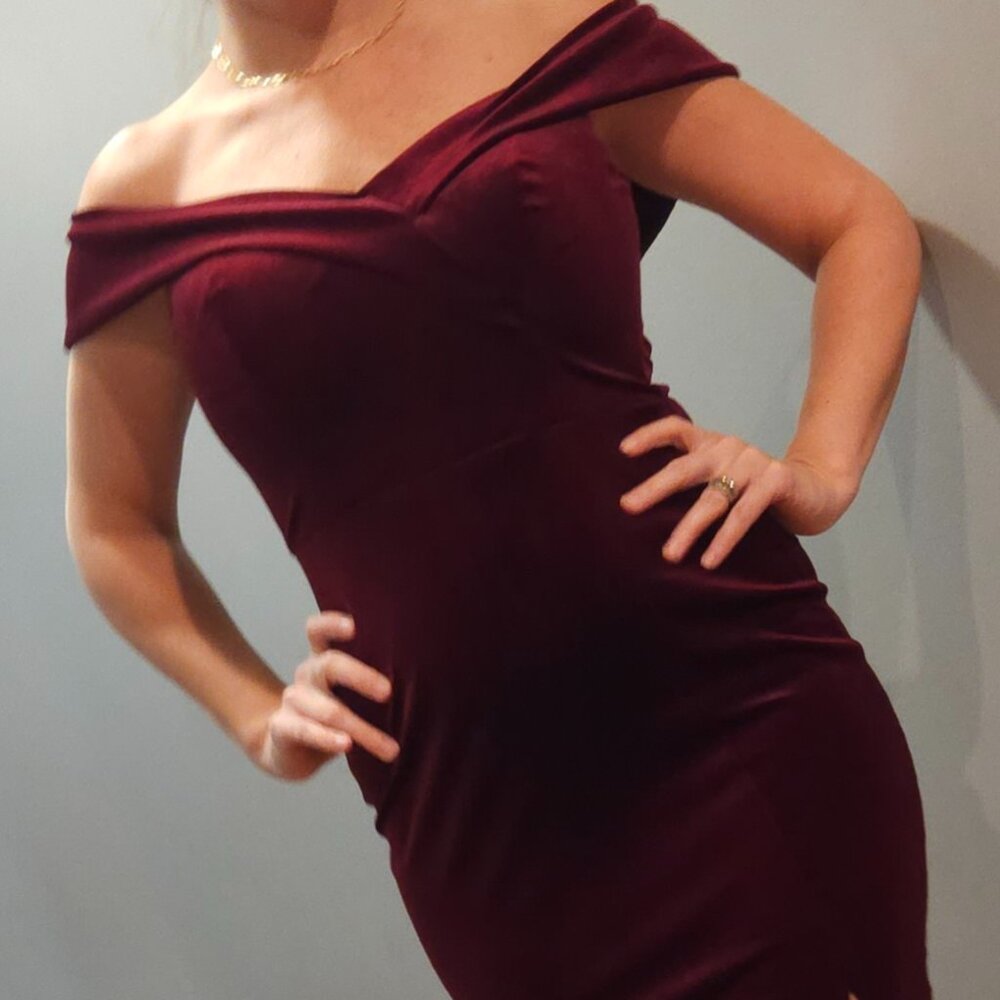 Burgundy Mini Dress Size 4